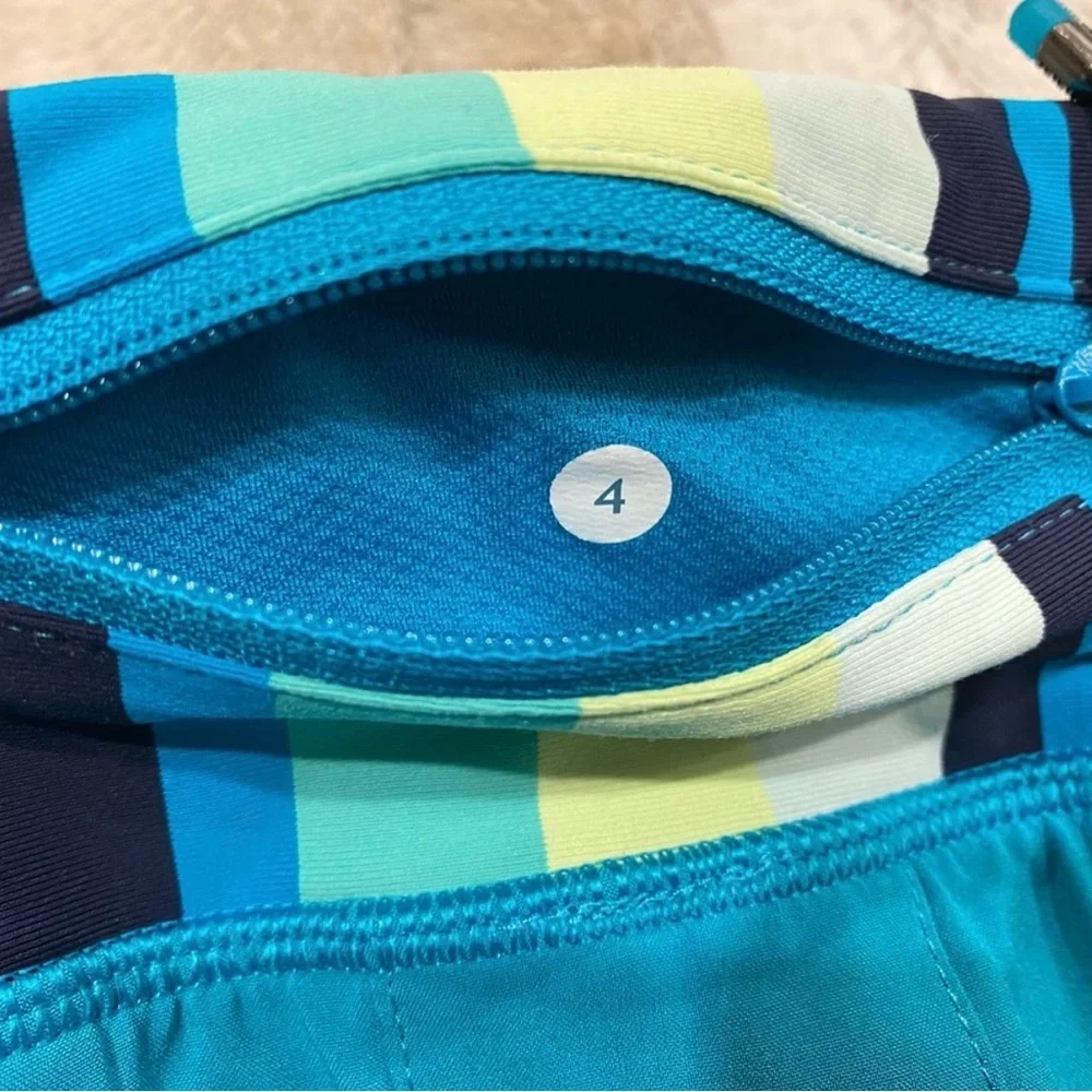 Lululemon Run: Pace Setter Skirt in Surge / Assorted Stripe Surge Size 4 - Picture 11 of 13
